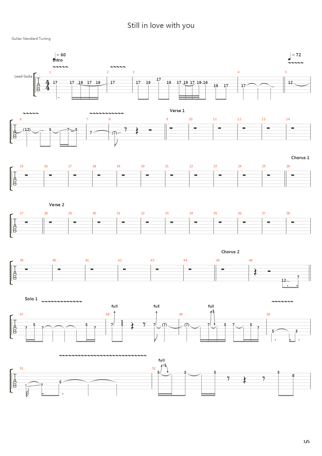 Still In Love With You吉他谱