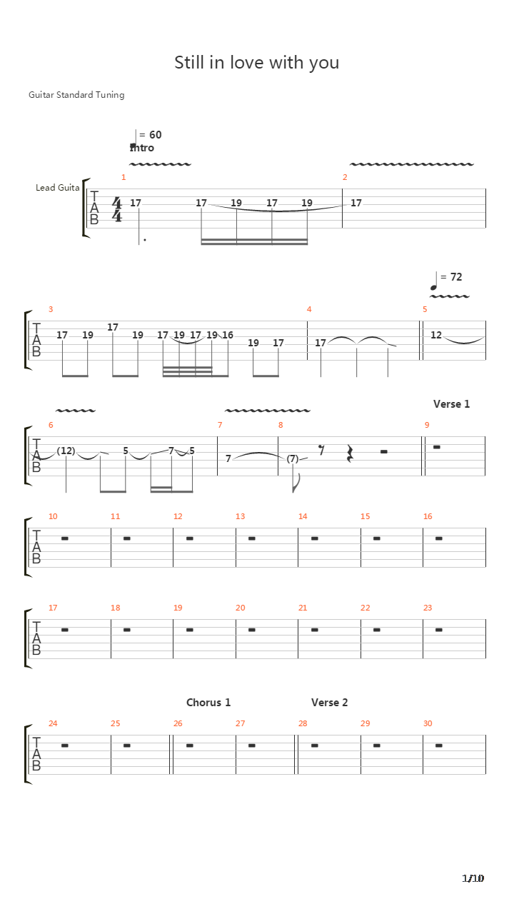 Still In Love With You吉他谱