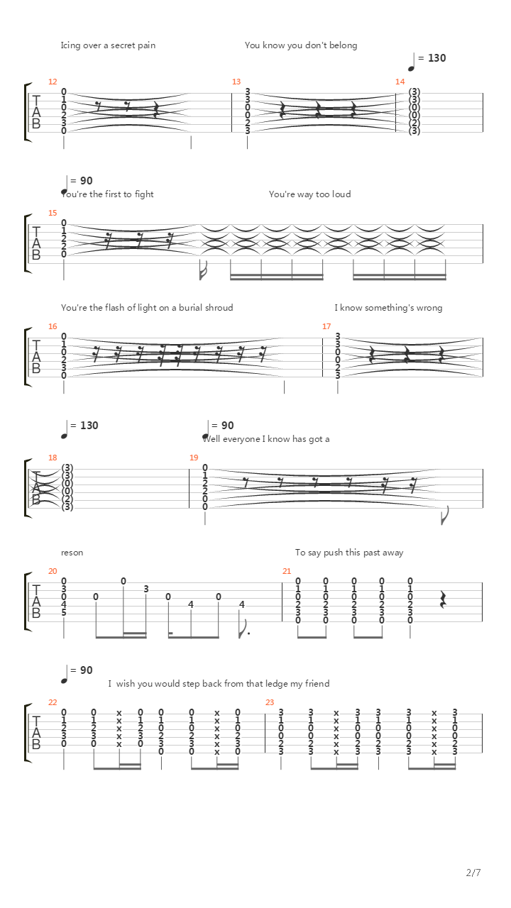 Jumper吉他谱
