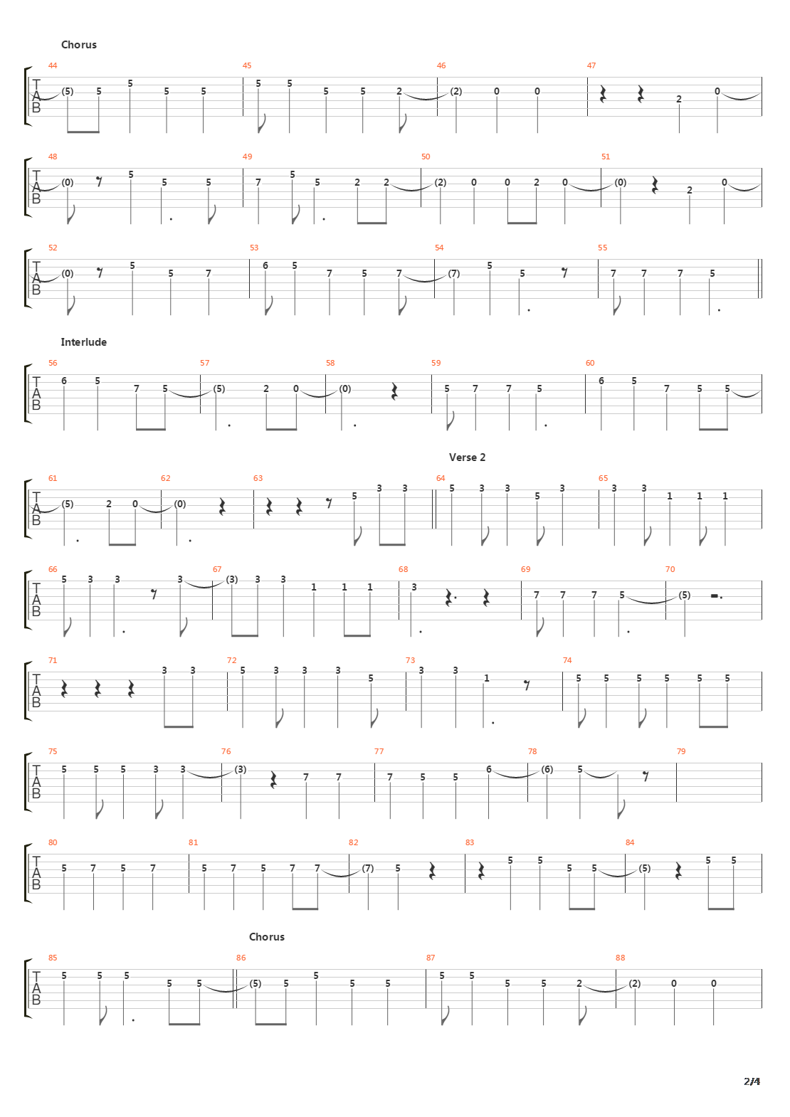 Jumper吉他谱