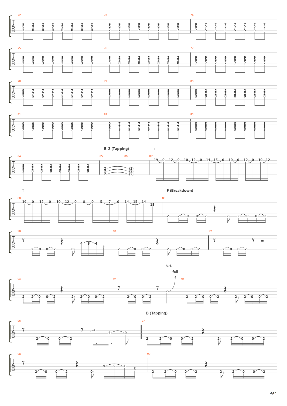 Subverse吉他谱