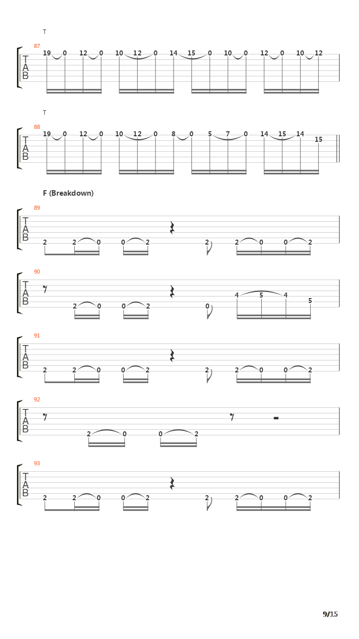 Subverse吉他谱