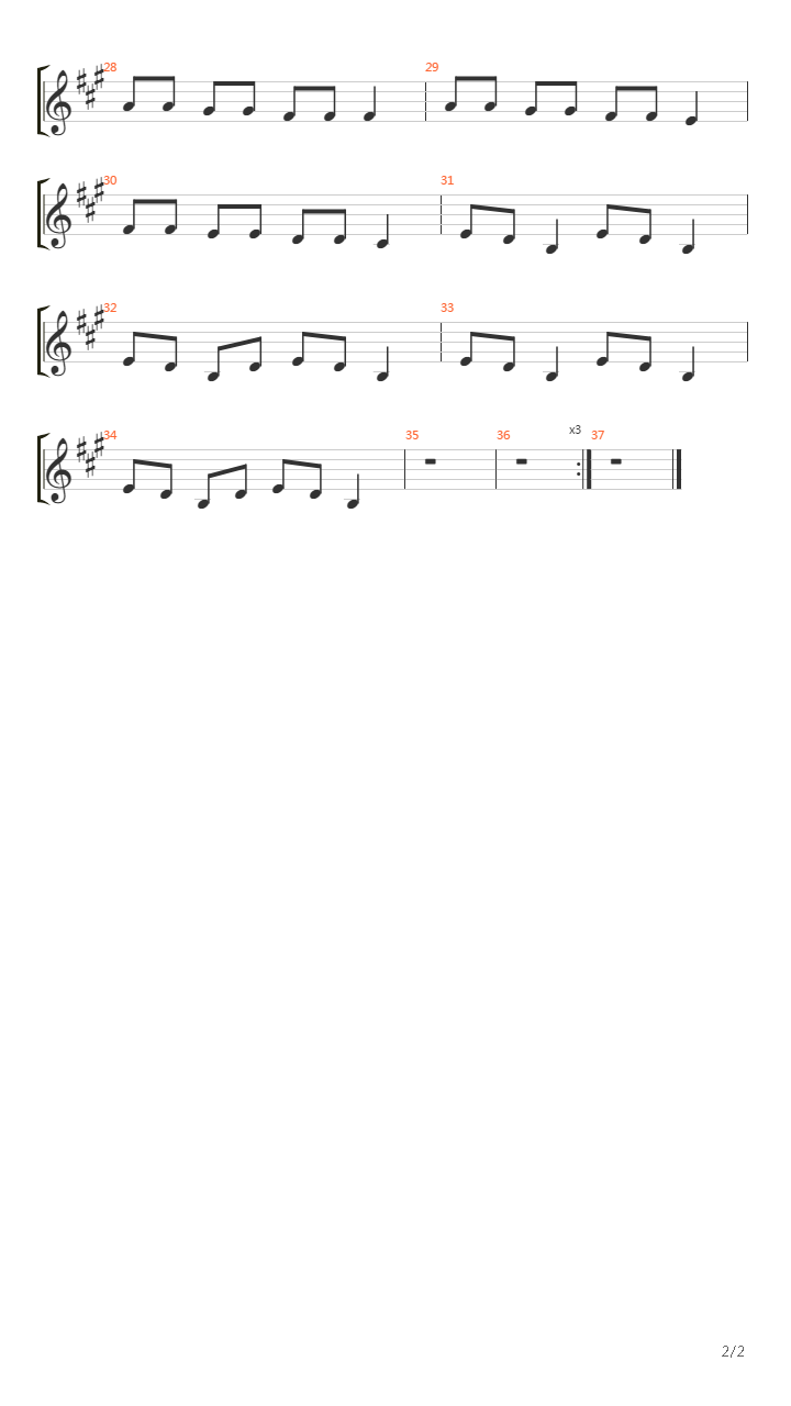 Le Moucheron吉他谱