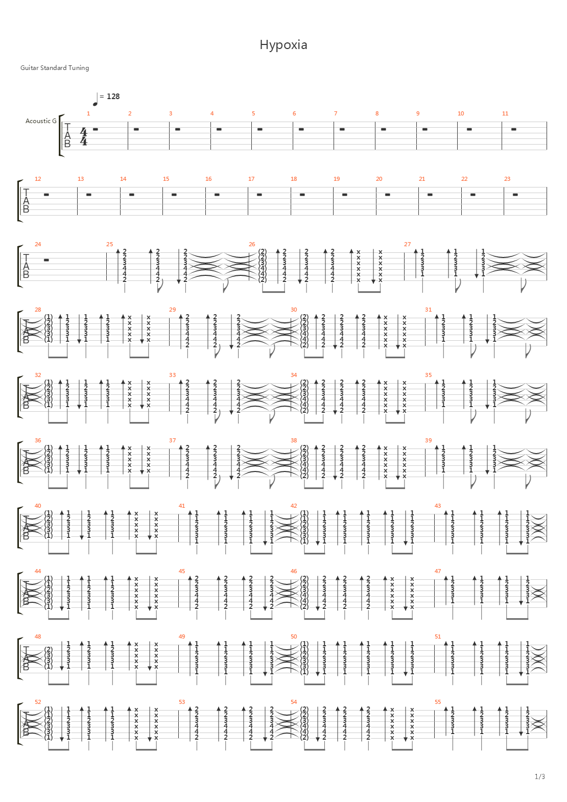 Hypoxia吉他谱