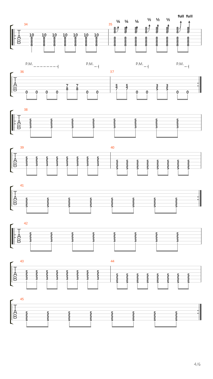 Man Overboard吉他谱