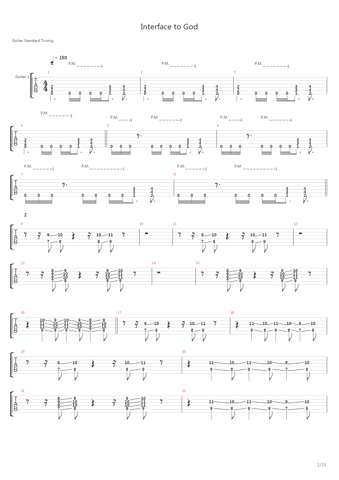 Interface To God吉他谱