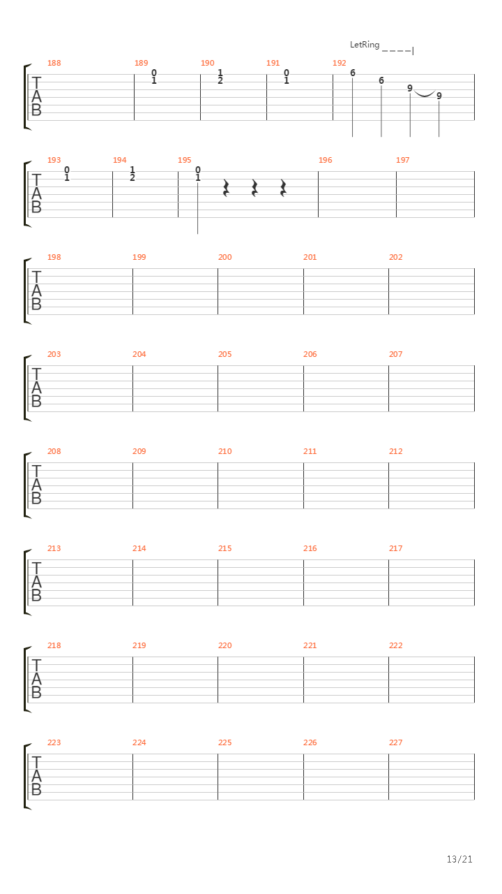 The Discipline Of The Earth吉他谱