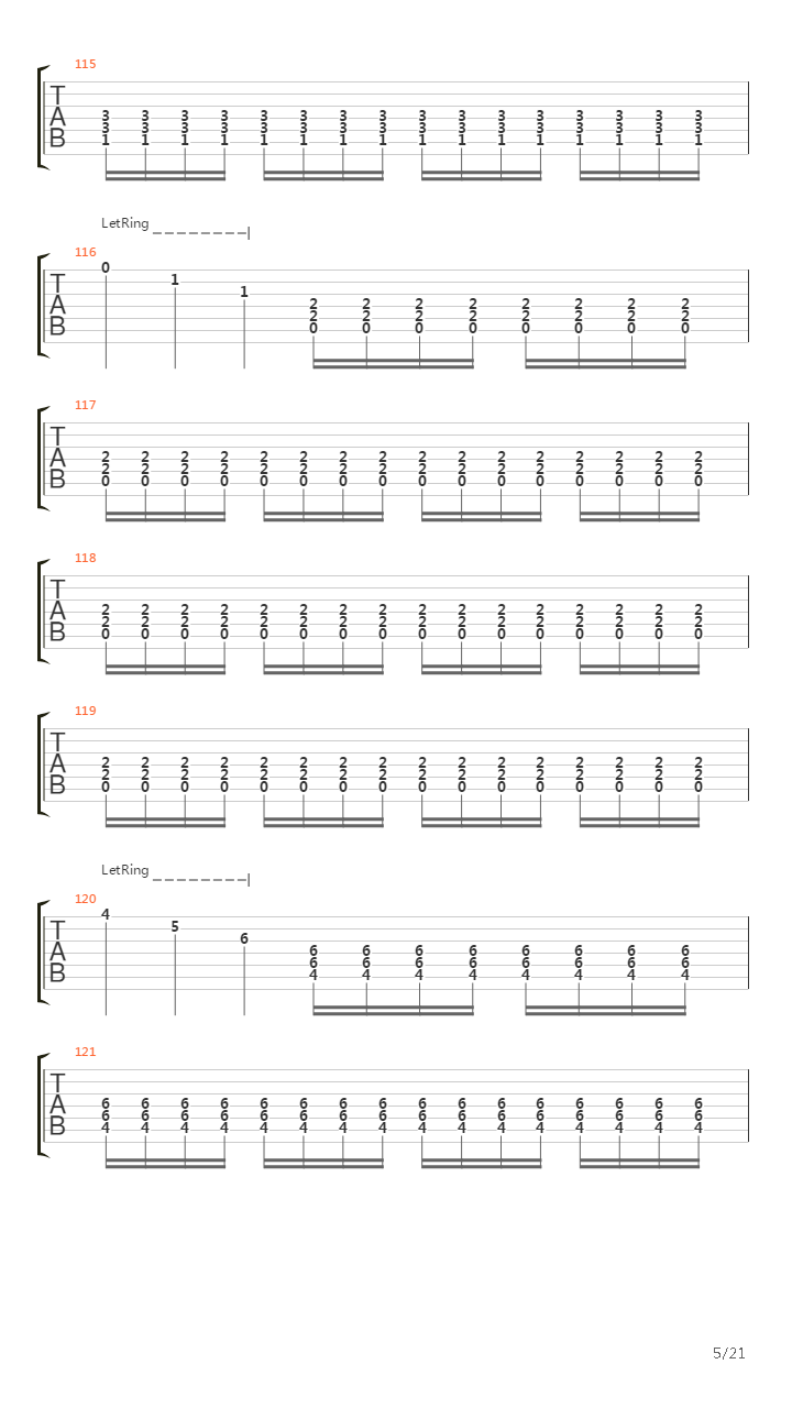 The Discipline Of The Earth吉他谱