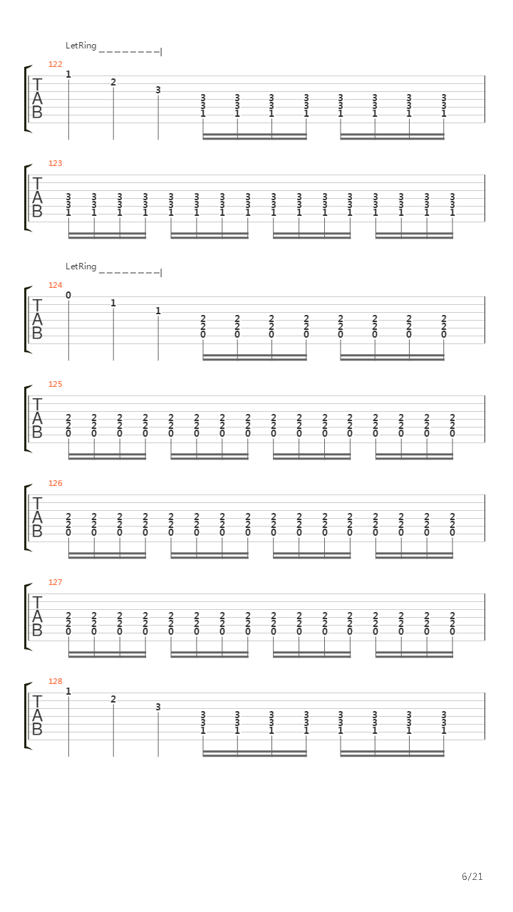 The Discipline Of The Earth吉他谱