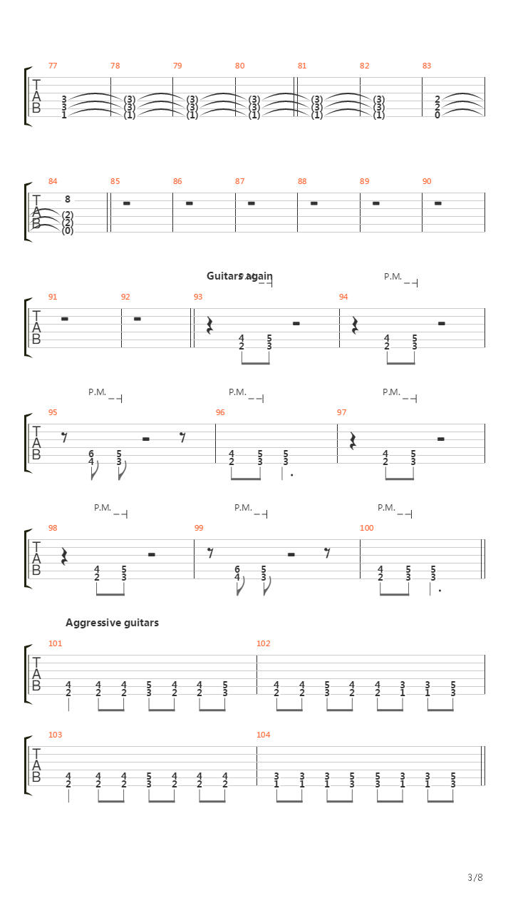 Vortex吉他谱