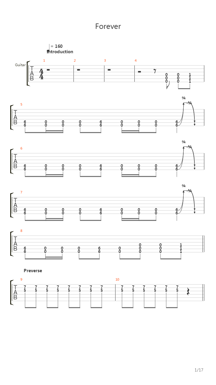 Forever吉他谱