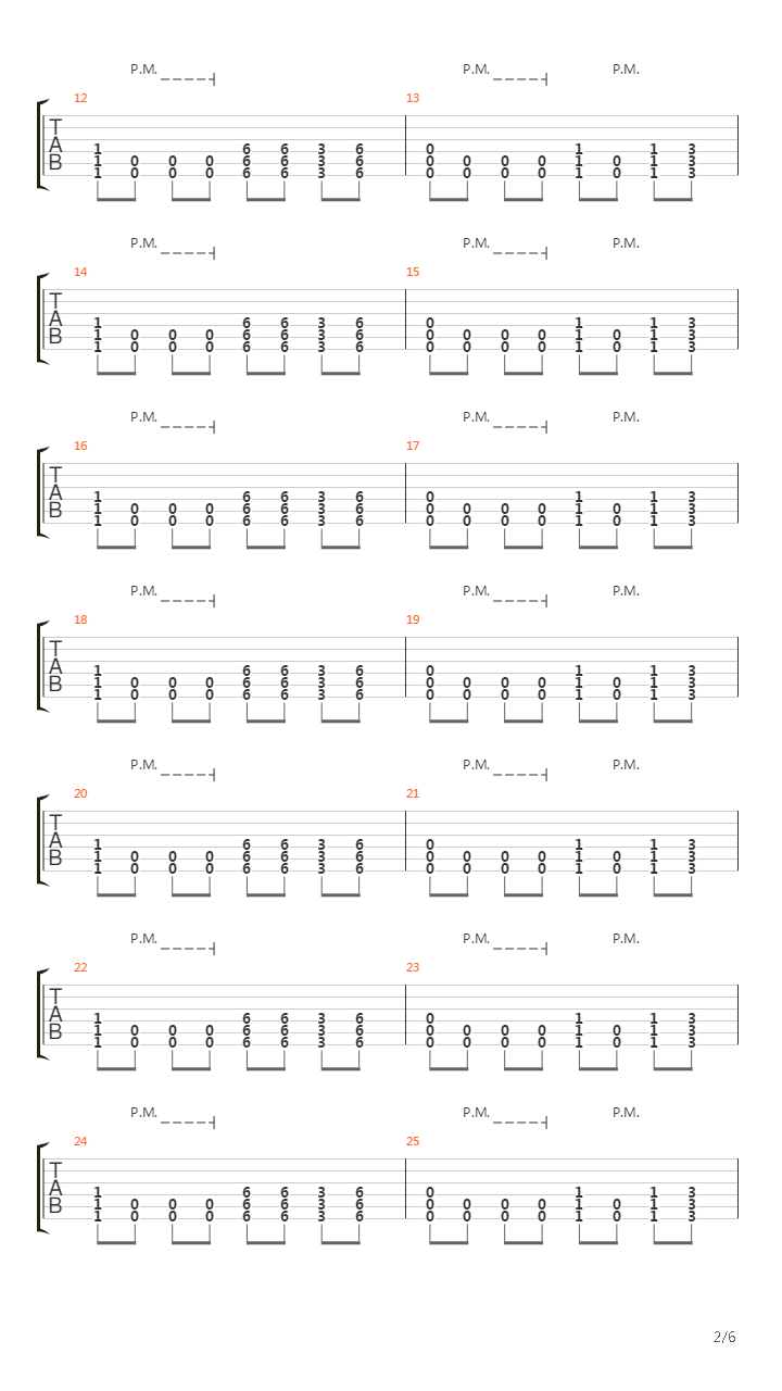 Intro Never Back Down吉他谱