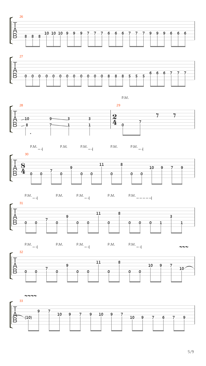 Laceration吉他谱