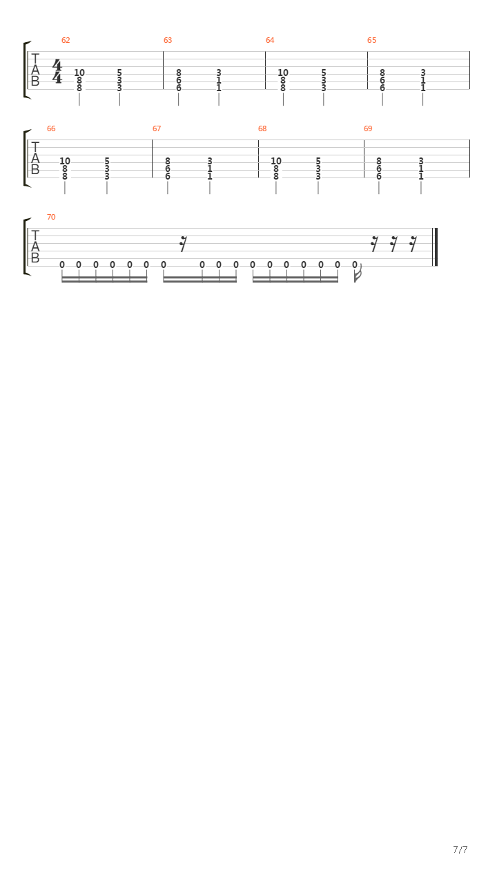The Crumbling吉他谱