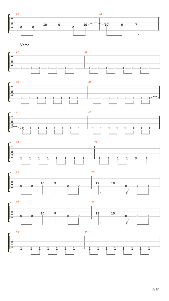 Drawn To The Flame吉他谱