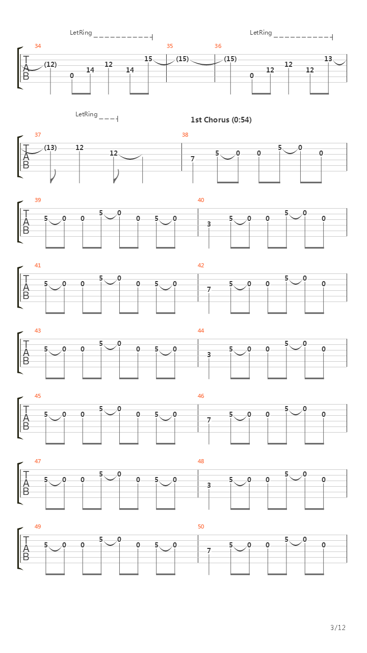 Understanding In A Car Crash吉他谱