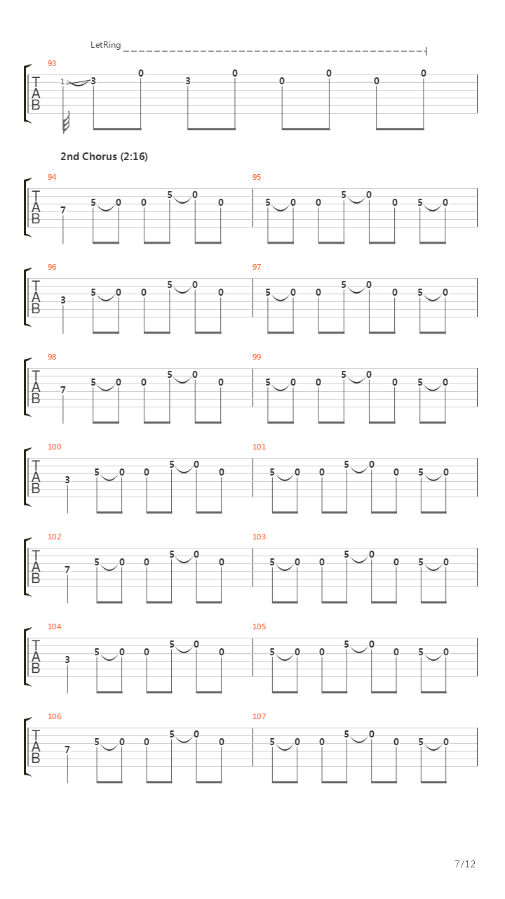 Understanding In A Car Crash吉他谱