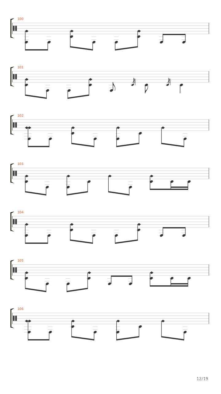 Understanding In A Car Crash吉他谱