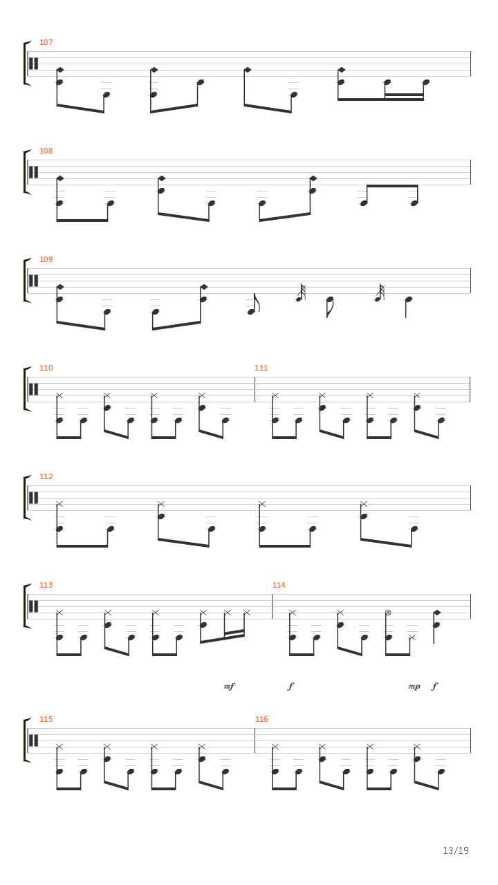 Understanding In A Car Crash吉他谱