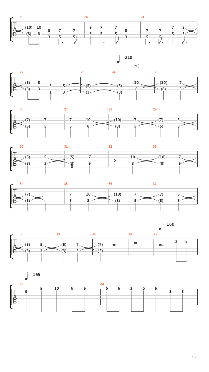 The Slumber Of Yesteryears吉他谱