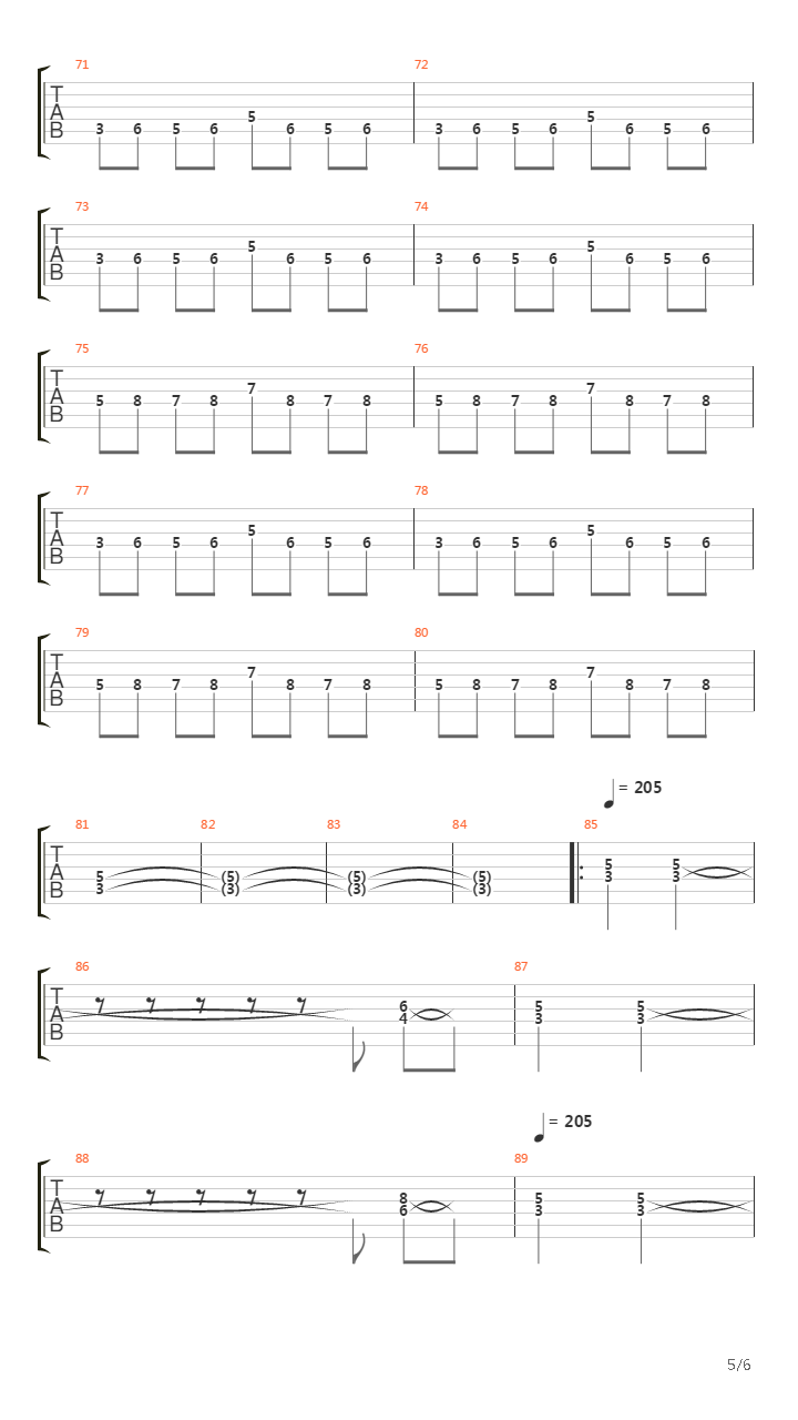 Vargavinter吉他谱