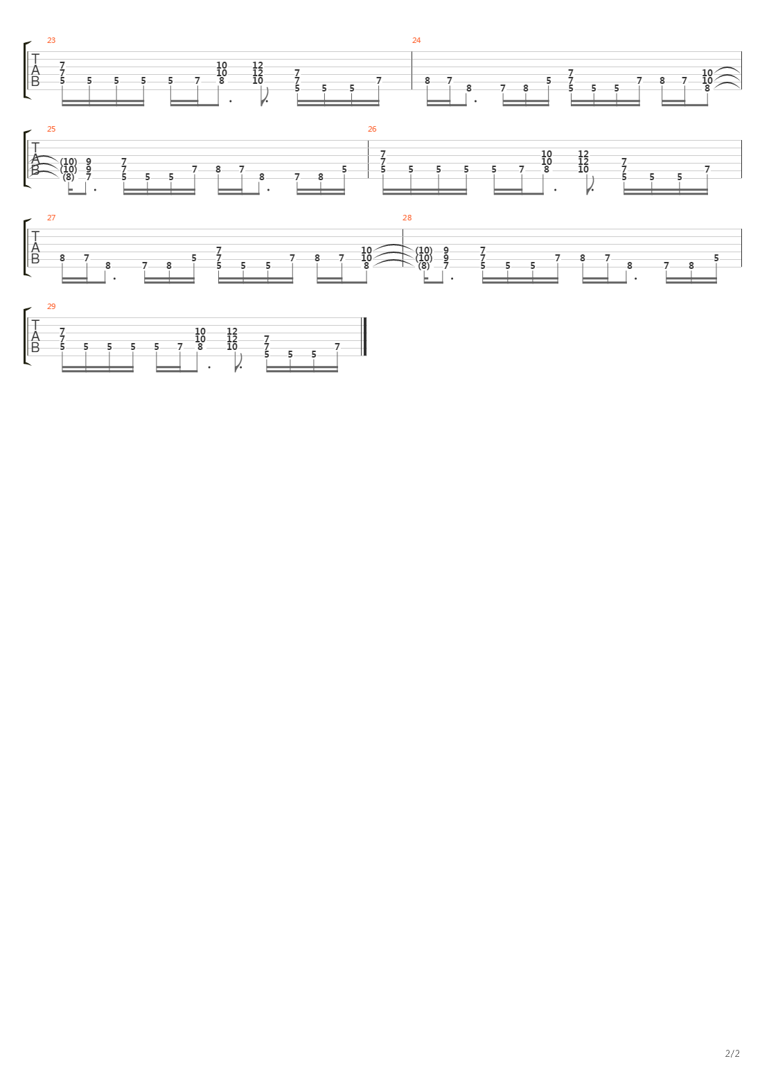 Ways Of A Parasite吉他谱