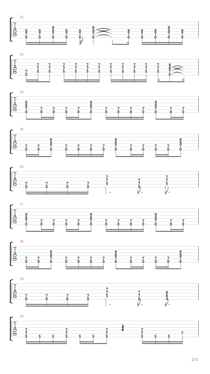 Ways Of A Parasite吉他谱