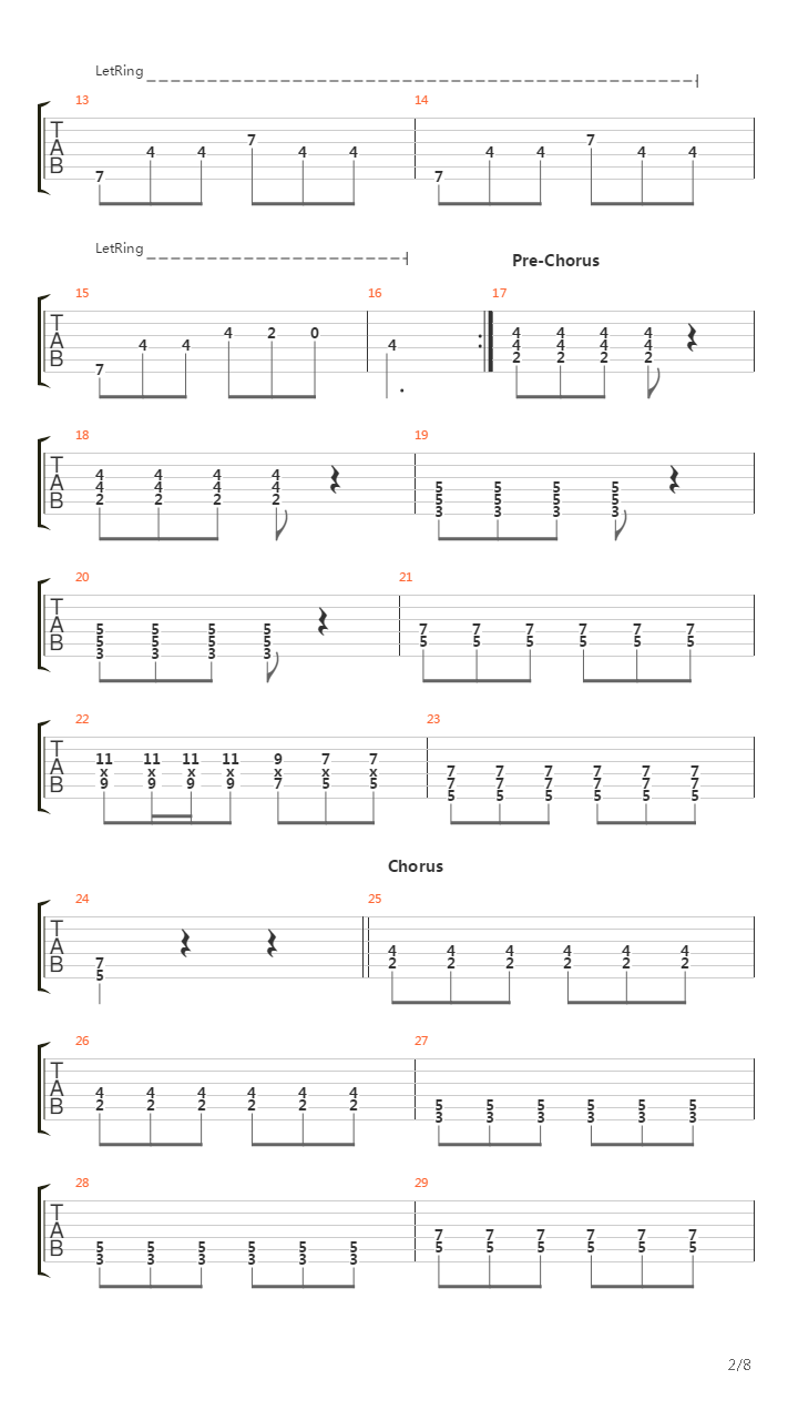 Typical吉他谱