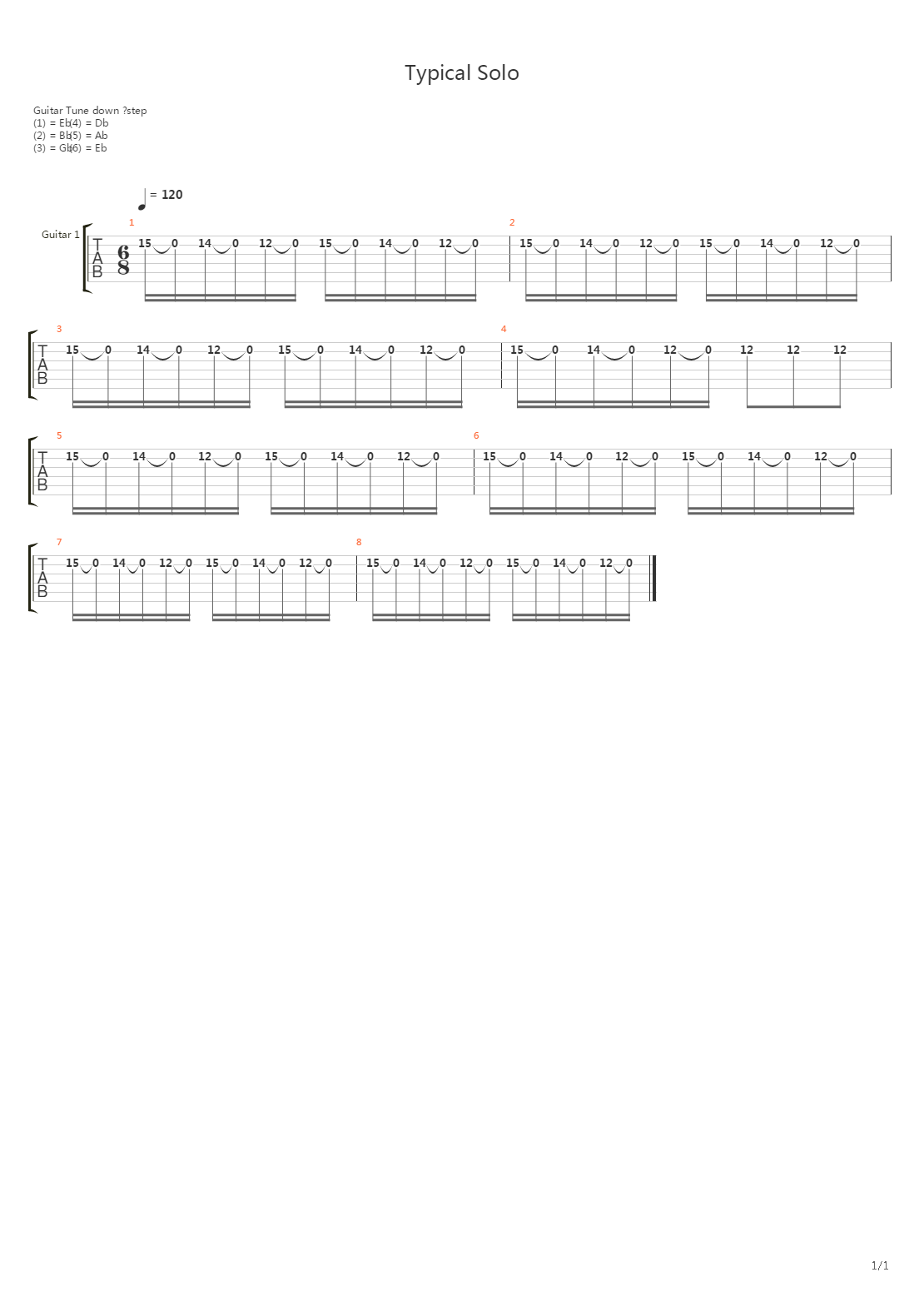 Typical吉他谱