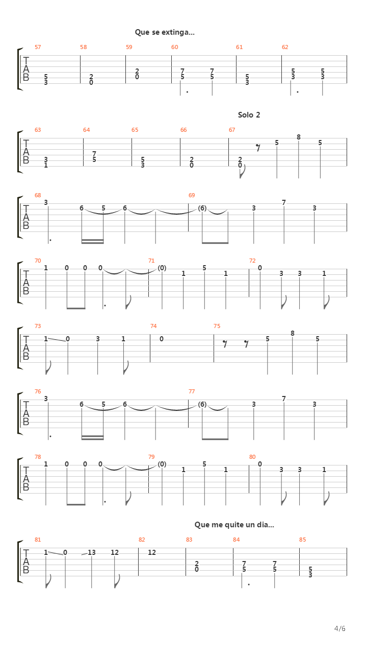 La Mano De Dios吉他谱