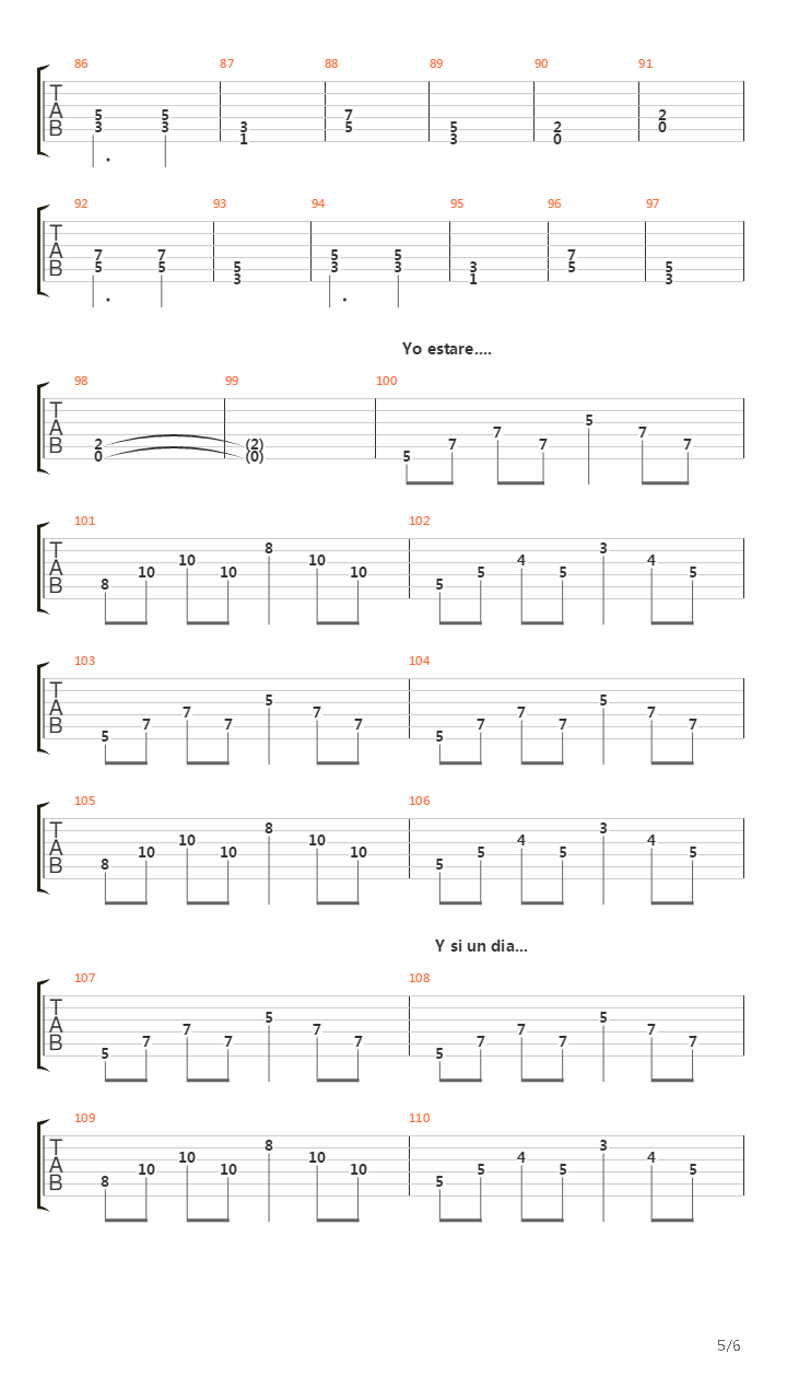 La Mano De Dios吉他谱