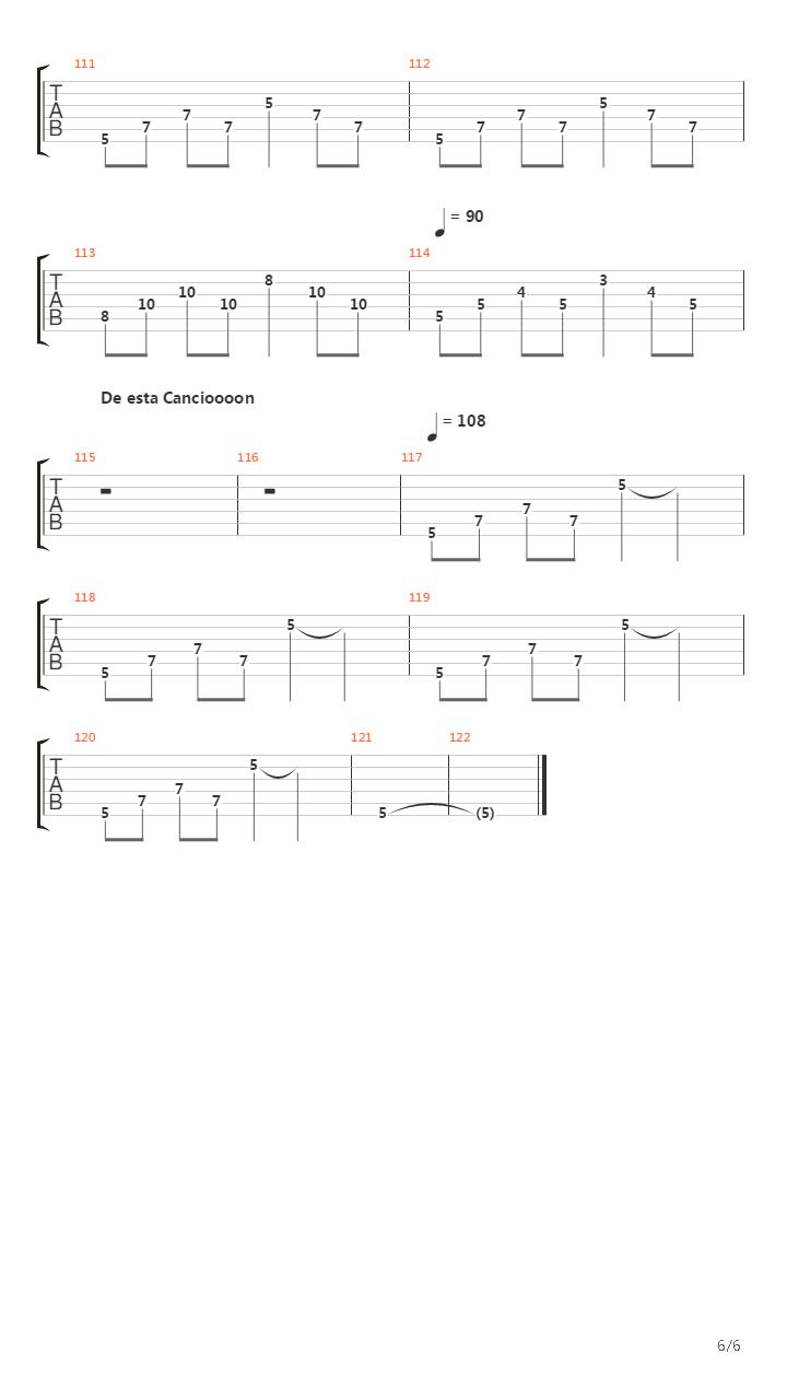 La Mano De Dios吉他谱