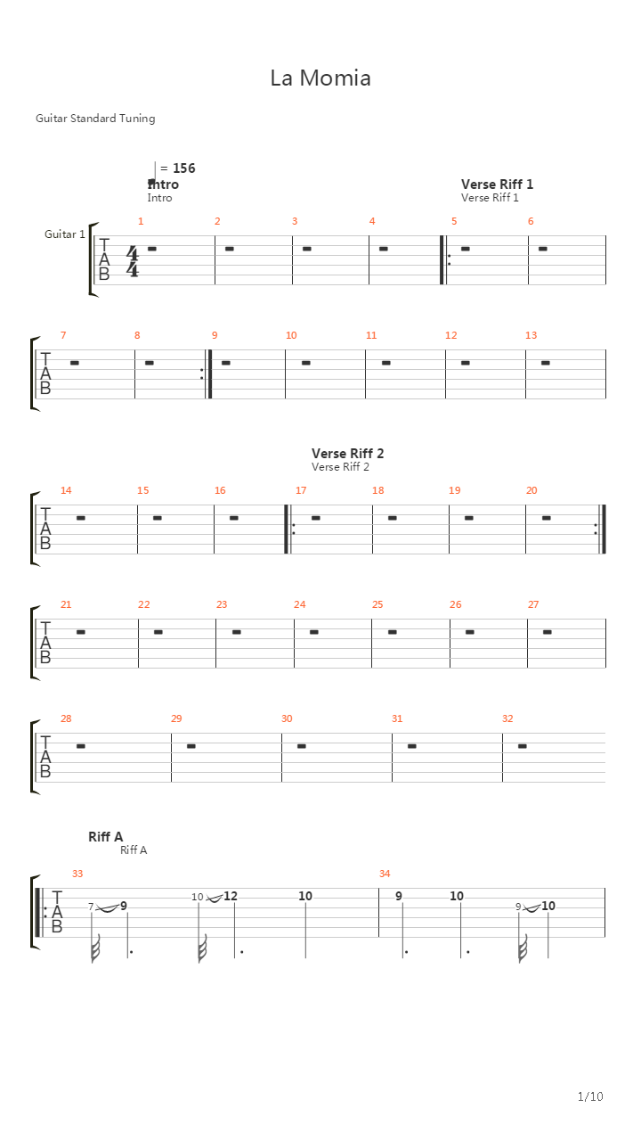 La Momia吉他谱