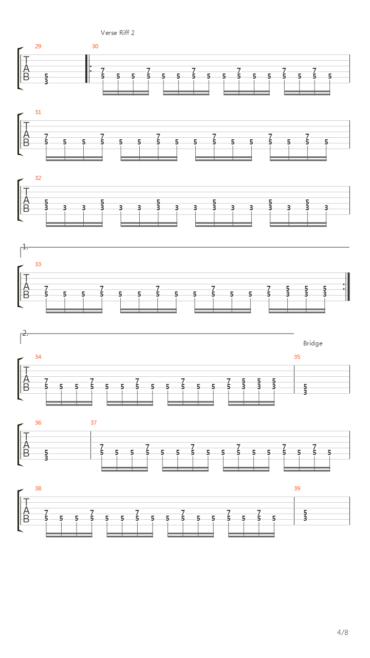 Las Puertas Del Infierno吉他谱