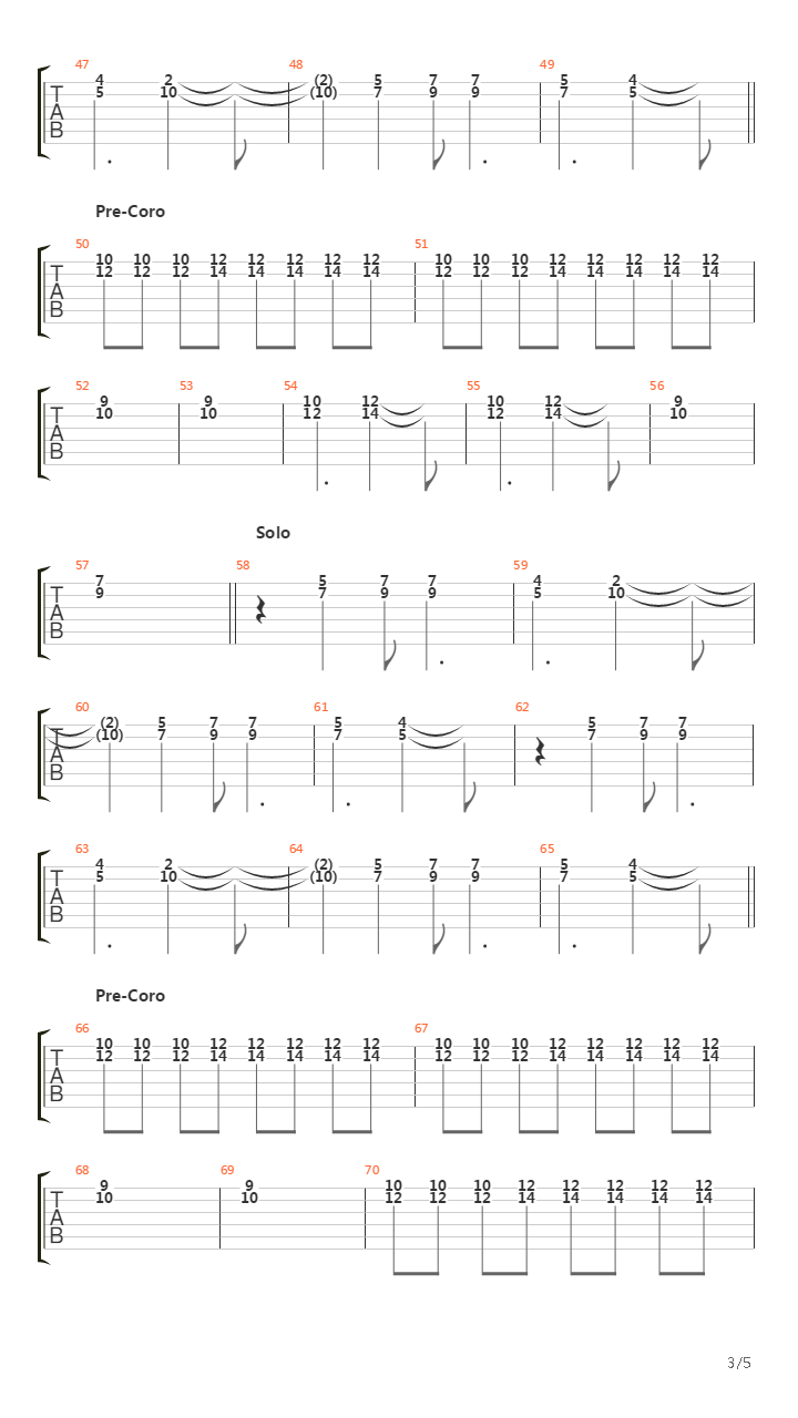 Otelo吉他谱