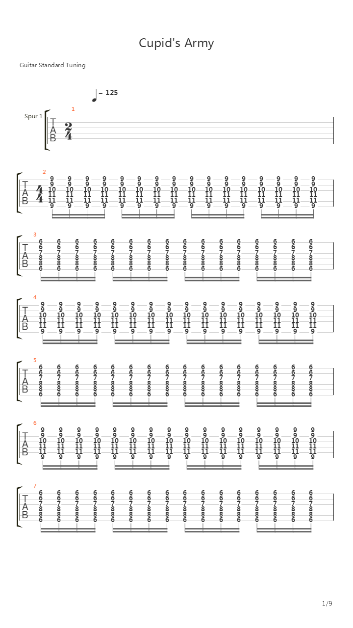 Cupids Victim吉他谱