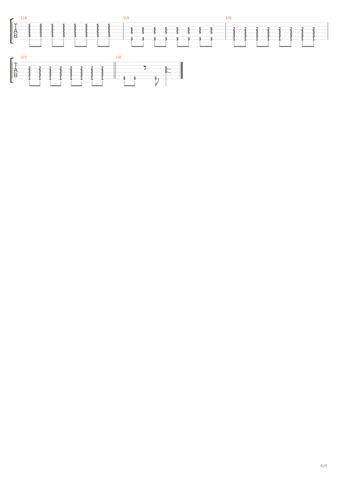Dent吉他谱