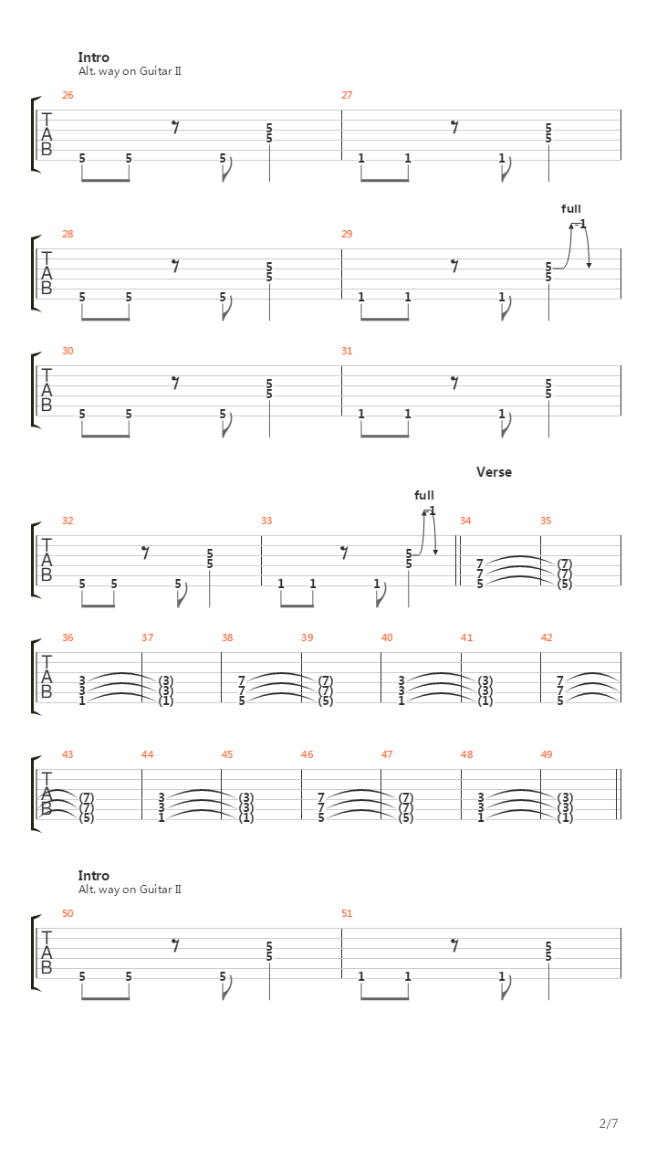 Dent吉他谱