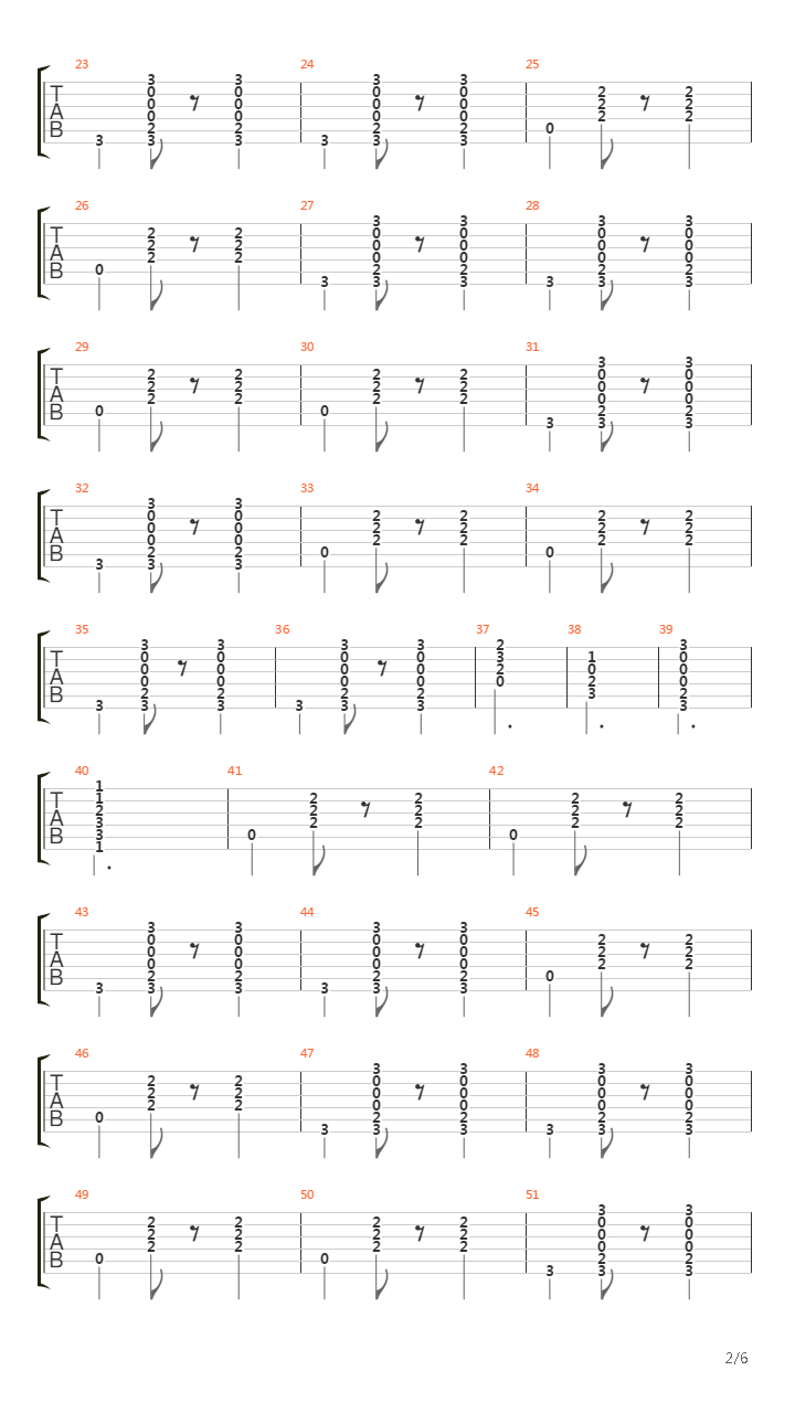 Carnival Song吉他谱