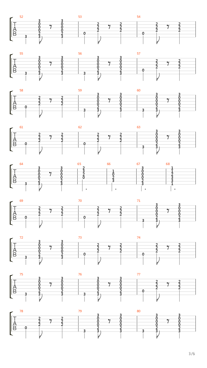 Carnival Song吉他谱