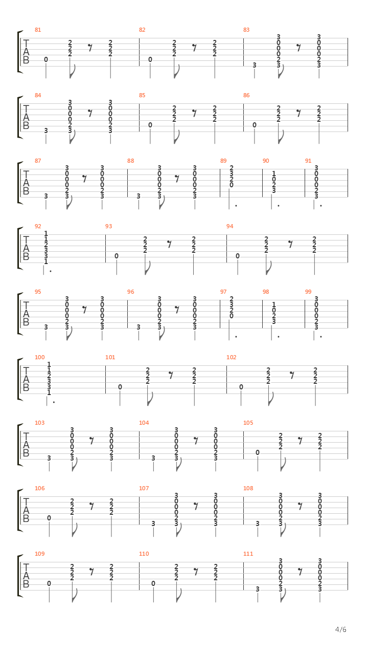 Carnival Song吉他谱