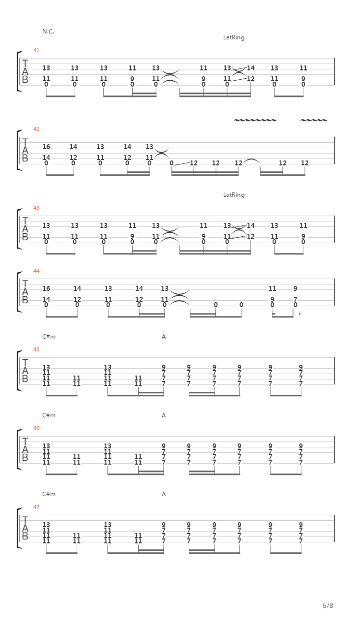 Secrets Of Parade吉他谱