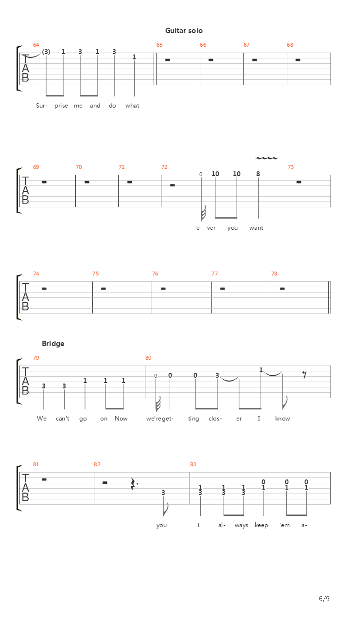 Surprise Me吉他谱