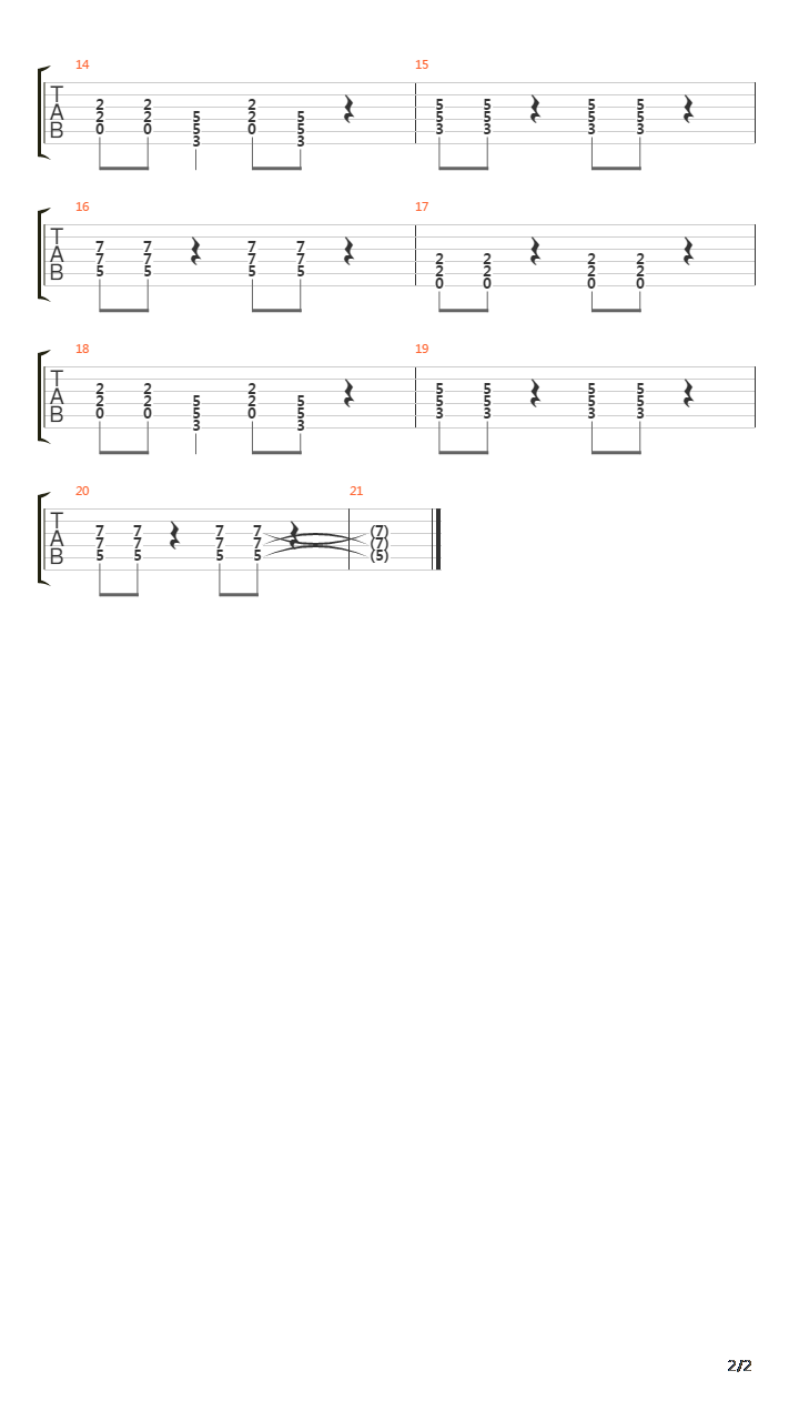 Senza Vento吉他谱