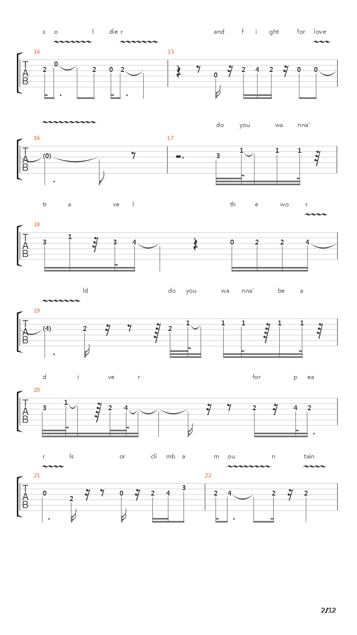 Burn吉他谱