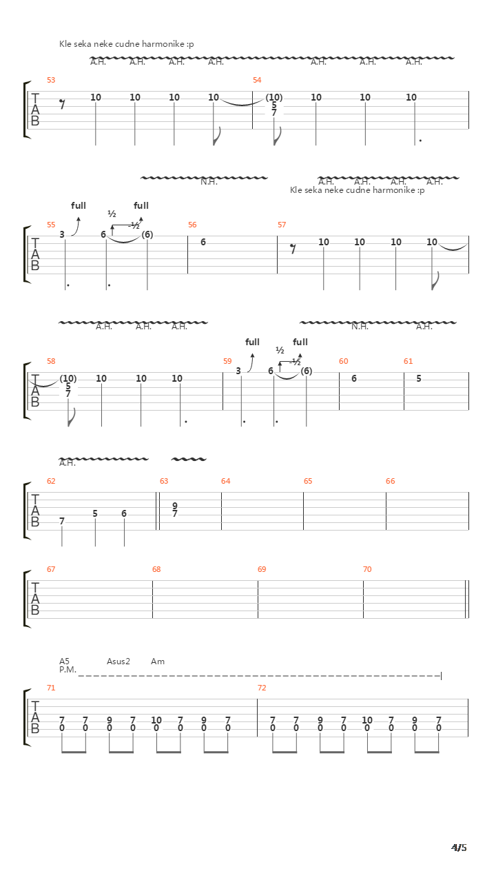 Slepa Sreca吉他谱