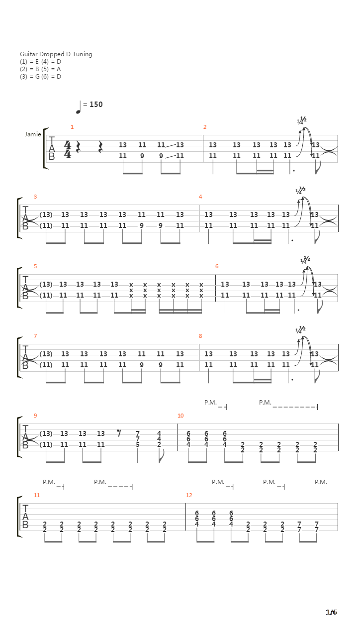 Shed吉他谱