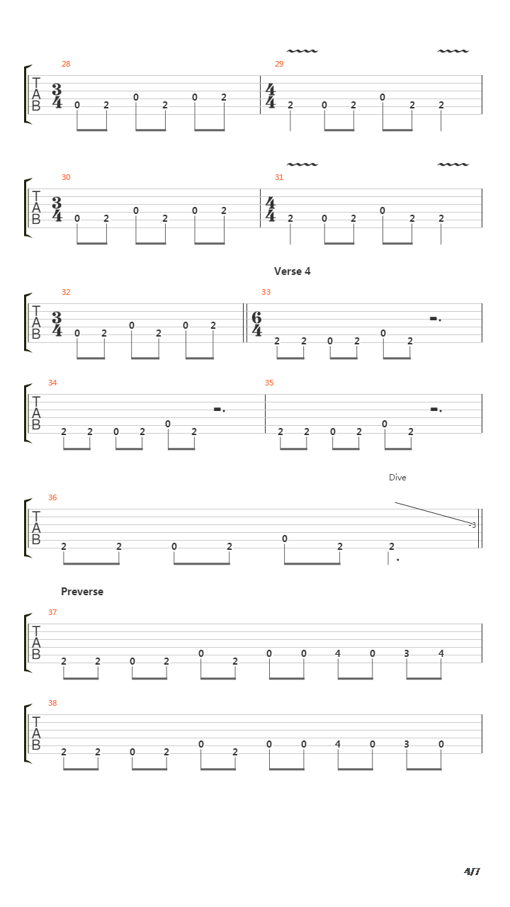 Backslider吉他谱