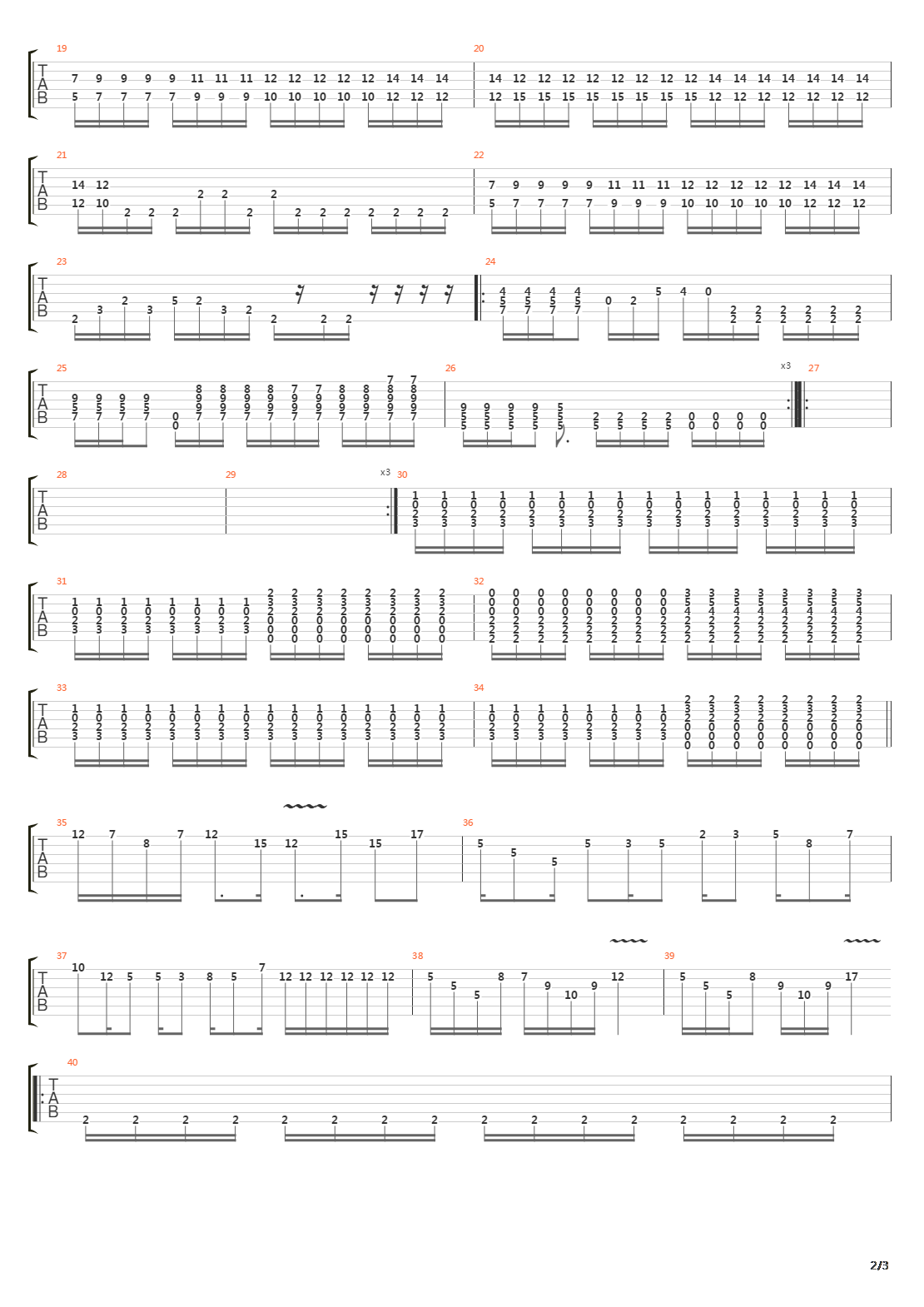 A Cluster Of Rogues吉他谱