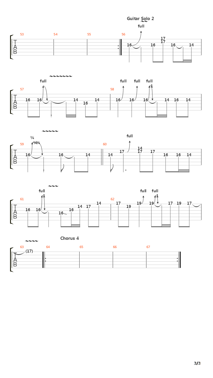 2 4 6 8 Motorway吉他谱